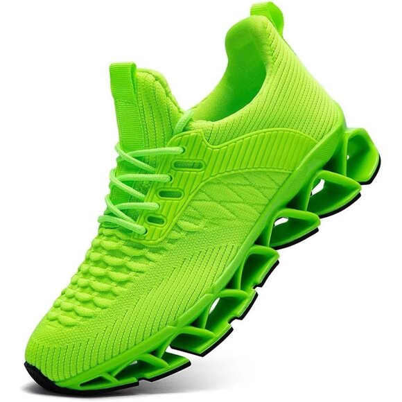 Men\'s Green Casual Fashion Comfortable Non Slip Sport Trainer Athletic Shoes
